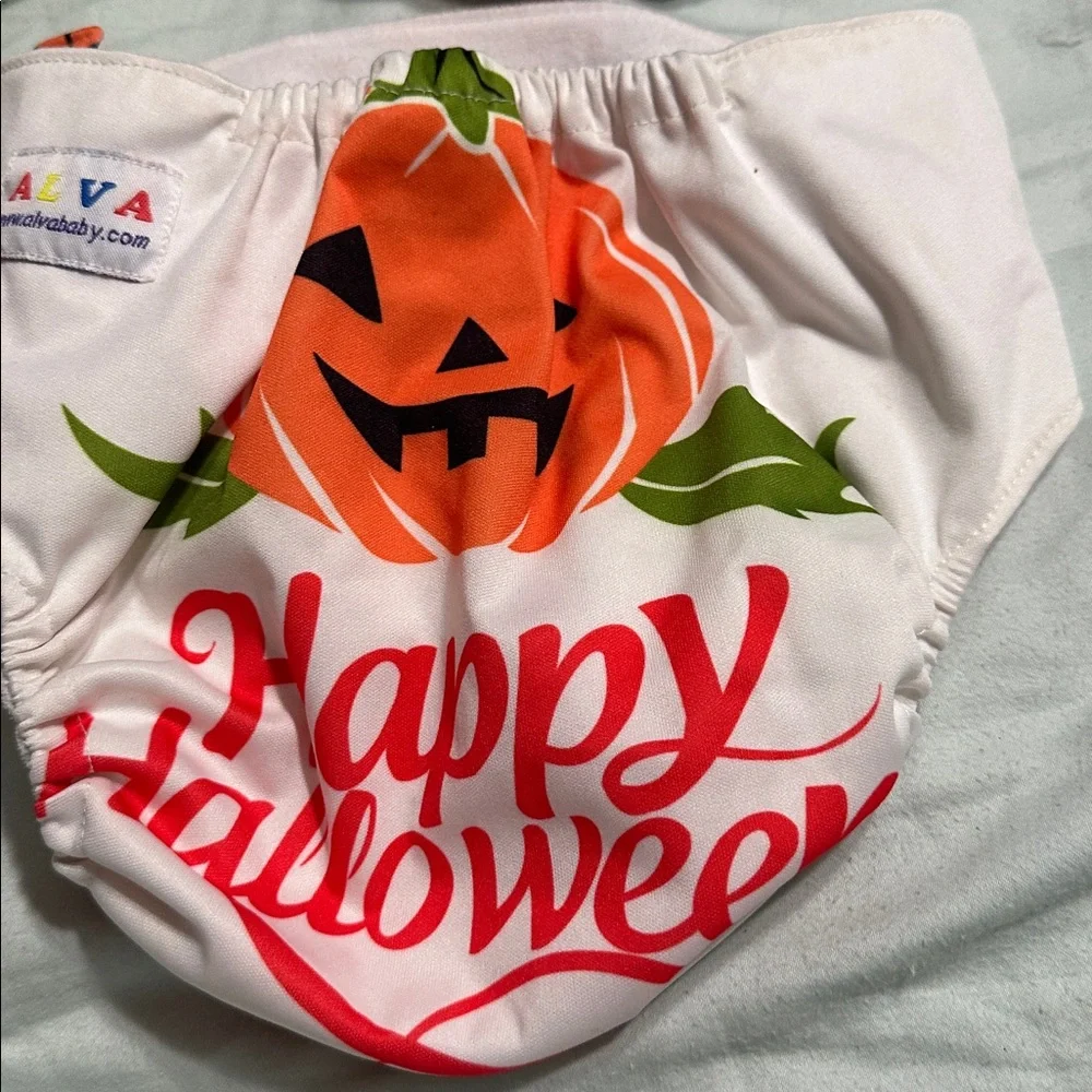 3 ALVA Cloth Diaper Cover Set - Halloween and Cartoon Prints